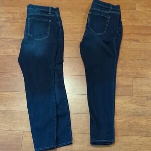 Dark Blue Denim Skinny Jeans 2 Pair